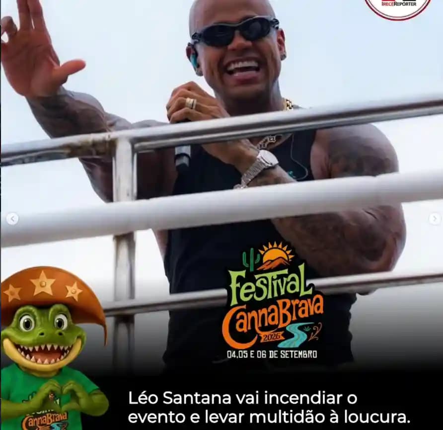 Canarana comemora 64 anos com anúncio de Léo Santana no Festival Cana Brava 2026