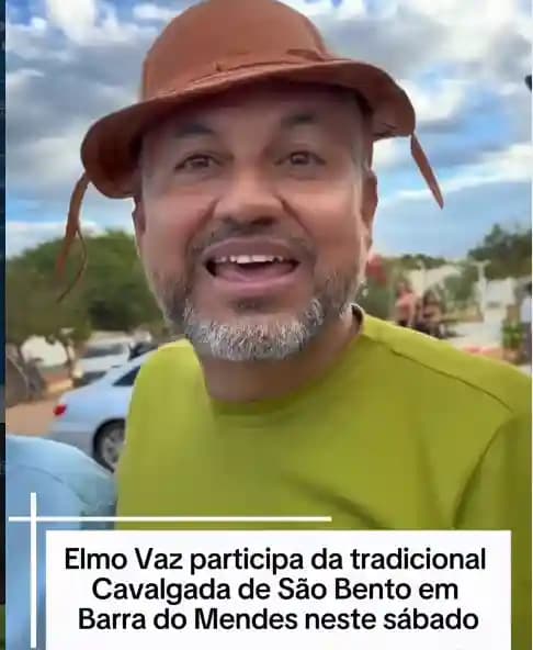 Barra do Mendes: Elmo Vaz participa da tradicional Cavalgada de São Bento