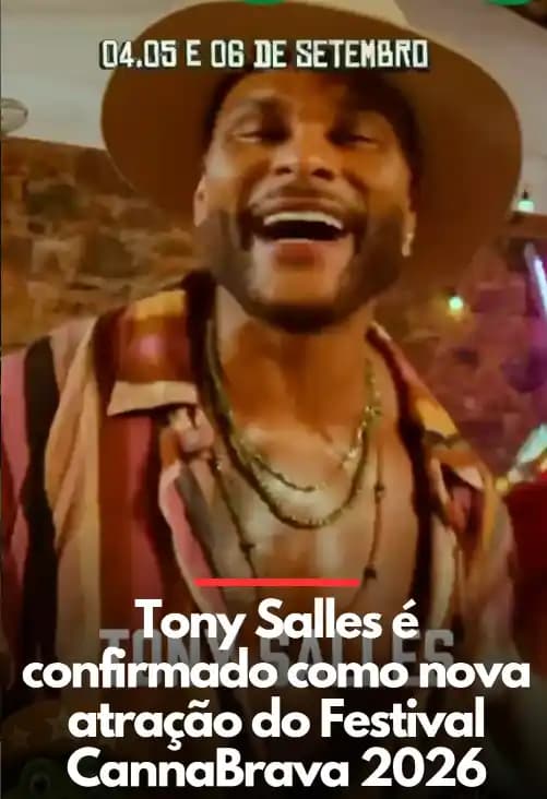 Festival CanaBrava 2026: Tony Salles é anunciado oficialmente como nova atração