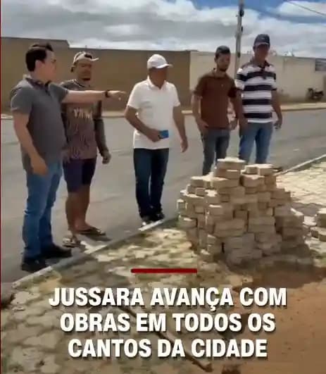 Prefeito Tacinho Mendes vistoria pacote de obras em andamento no município de Jussara