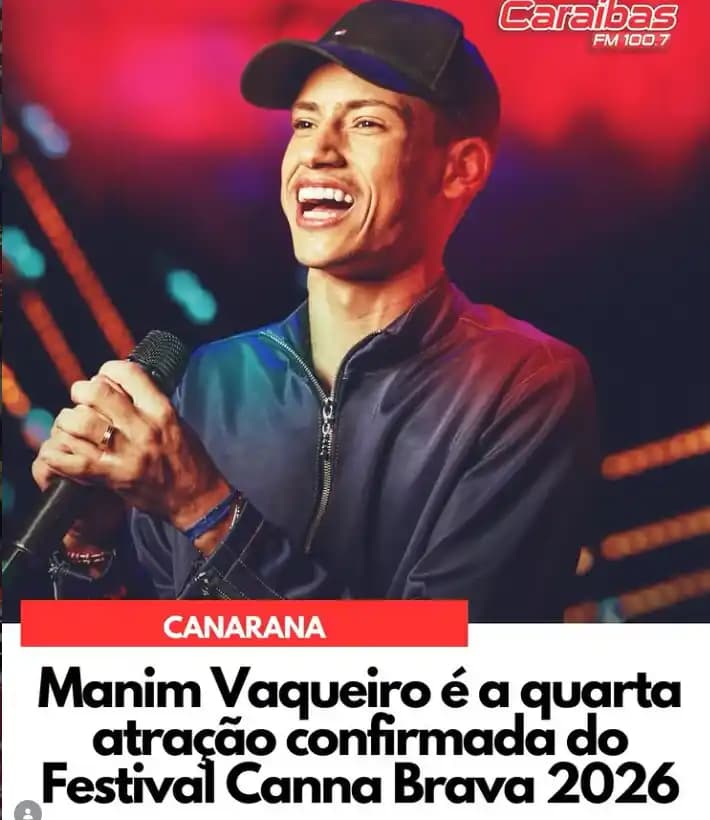 Festival Canna Brava 2026: Quarta atração é confirmada para a festa em Canarana