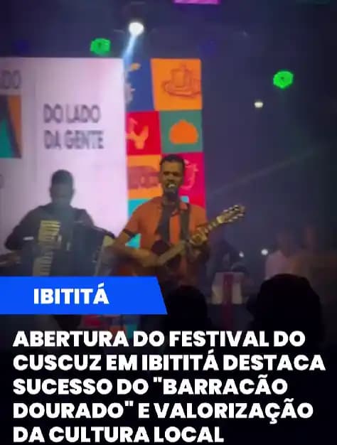 Festival do Cuscuz: Reike Dourado empolga o público no Barracão Dourado em Ibititá