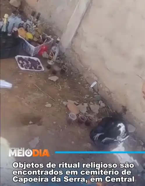 Vídeo de objetos encontrados próximo a cemitério gera repercussão em Central