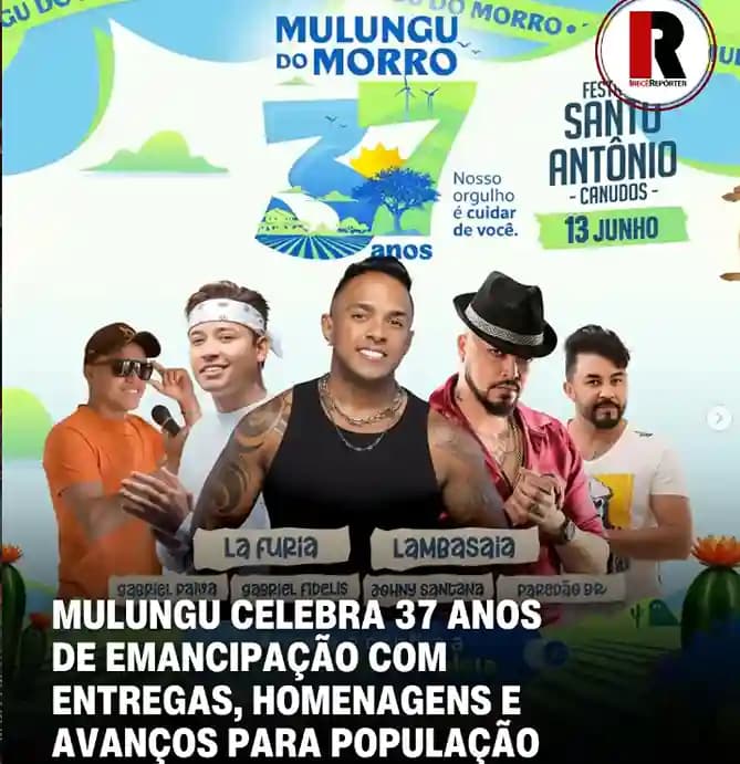 Mulungu do Morro celebra 37 anos de emancipação com inaugurações, entregas e shows