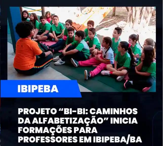 Ibipeba recebe o projeto “Bi-Bi: Caminhos da Alfabetização” com capacitações e revitalização de bibliotecas